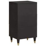 Casa si Gradina - Mobilier - Dulapuri si sifoniere - Dulapuri - Bufet cu sertar Negru 40 x 33 x 75 cm Lemn de mango solid - Infinity.ro