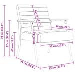 Casa si Gradina - Mobilier - Scaune si fotolii - Fotolii - fotoliu Gri inchis 59 x 75 x 78 cm tesatura - Infinity.ro