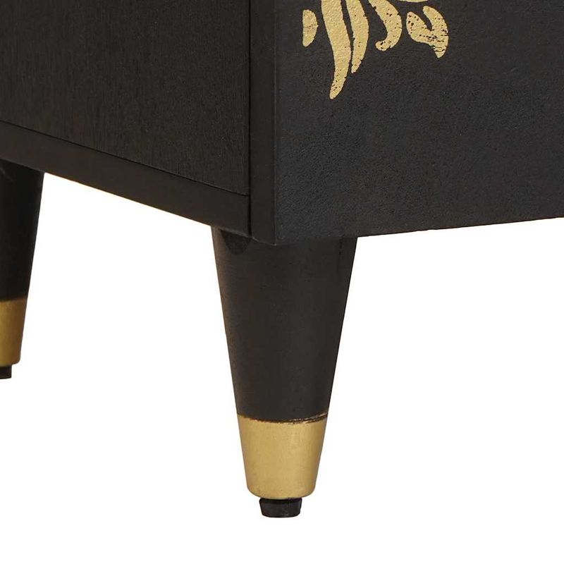 Casa si Gradina - Mobilier - Comode si corpuri - Noptiere - Noptiera 2 pcs Negru 40 x 33 x 46 cm Lemn de mango solid - Infinity.ro