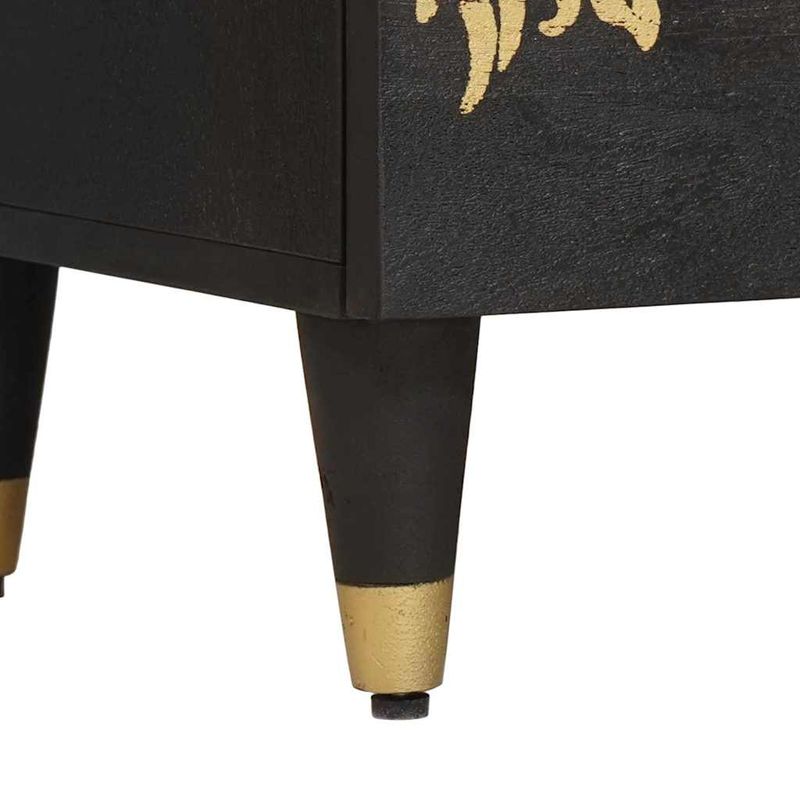 Casa si Gradina - Mobilier - Dulapuri si sifoniere - Dulapuri - Bufet Negru 60 x 33 x 75 cm Lemn de mango solid - Infinity.ro