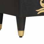 Casa si Gradina - Mobilier - Dulapuri si sifoniere - Dulapuri - Bufet cu raft cu usa Negru 90 x 33 x 75 cm Lemn de mango solid - Infinity.ro