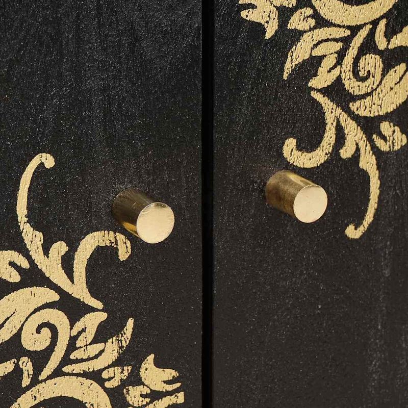 Casa si Gradina - Mobilier - Dulapuri si sifoniere - Dulapuri - Bufet Negru 60 x 33 x 75 cm Lemn de mango solid - Infinity.ro