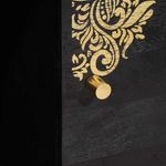 Casa si Gradina - Mobilier - Dulapuri si sifoniere - Dulapuri - Bufet cu raft cu usa Negru 80 x 33 x 75 cm Lemn de mango solid - Infinity.ro