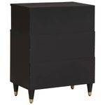 Casa si Gradina - Mobilier - Dulapuri si sifoniere - Dulapuri - Bufet cu raft cu usa Negru 60 x 33 x 75 cm Lemn de mango solid - Infinity.ro