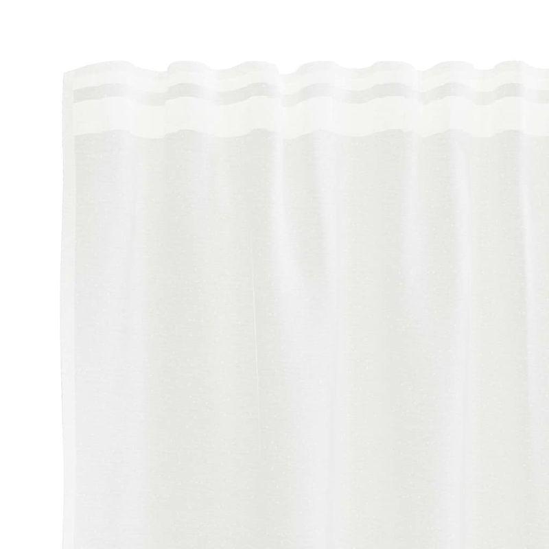 Casa si Gradina - Textile si covoare - Perdele si draperii - Perdele - Cortina din Dantela cu perdele Alb 900 x 240 cm Poliester - Infinity.ro