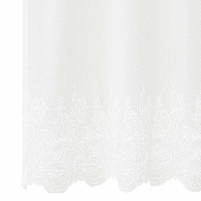 Casa si Gradina - Textile si covoare - Perdele si draperii - Perdele - Cortina din Dantela cu perdele Alb 900 x 240 cm Poliester - Infinity.ro