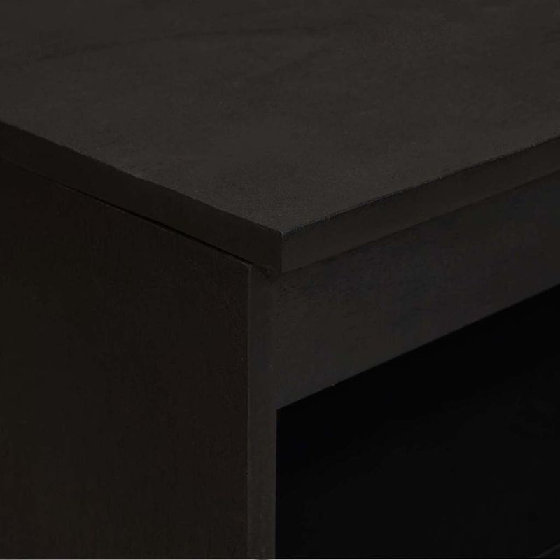 Casa si Gradina - Mobilier - Dulapuri si sifoniere - Dulapuri - Bufet cu raft cu usa Negru 60 x 33 x 75 cm Lemn de mango solid - Infinity.ro