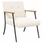Casa si Gradina - Mobilier - Scaune si fotolii - Fotolii - fotoliu Crem 59 x 75 x 78 cm Tesatura moale asemanatoare lanii - Infinity.ro