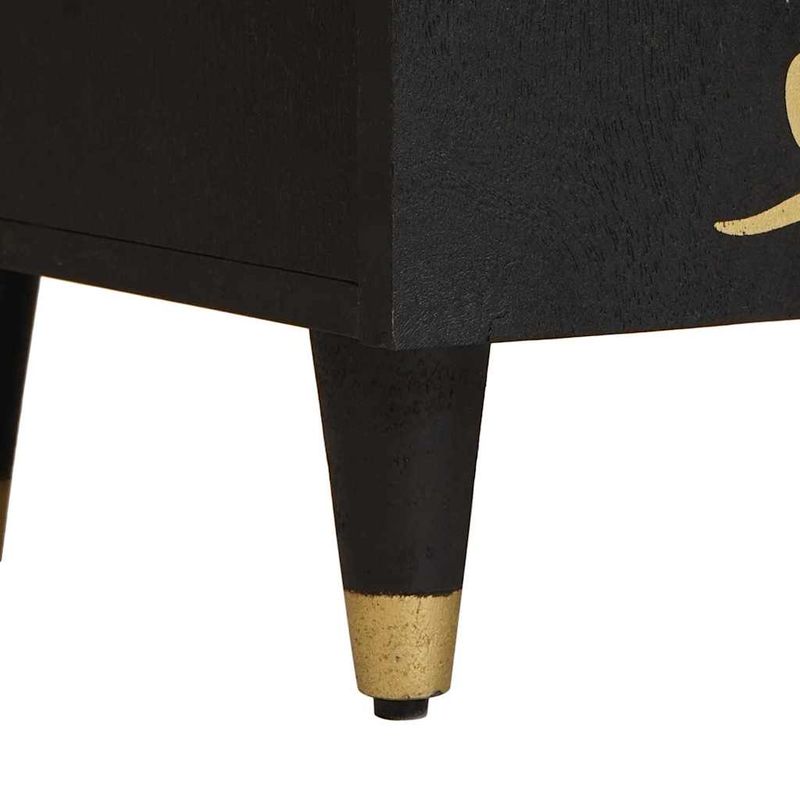 Casa si Gradina - Mobilier - Dulapuri si sifoniere - Dulapuri - Bufet cu raft cu usa Negru 60 x 33 x 75 cm Lemn de mango solid - Infinity.ro