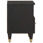Casa si Gradina - Mobilier - Comode si corpuri - Noptiere - Noptiera Negru 40 x 33 x 46 cm Lemn de mango solid - Infinity.ro