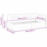 Casa si Gradina - Mobilier - Paturi si accesorii - Paturi - Cadru de pat coltar Gri deschis 100 x 200 cm Catifea - Infinity.ro