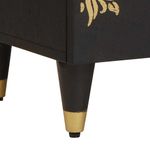 Casa si Gradina - Mobilier - Comode si corpuri - Noptiere - Noptiera Negru 40 x 33 x 46 cm Lemn de mango solid - Infinity.ro