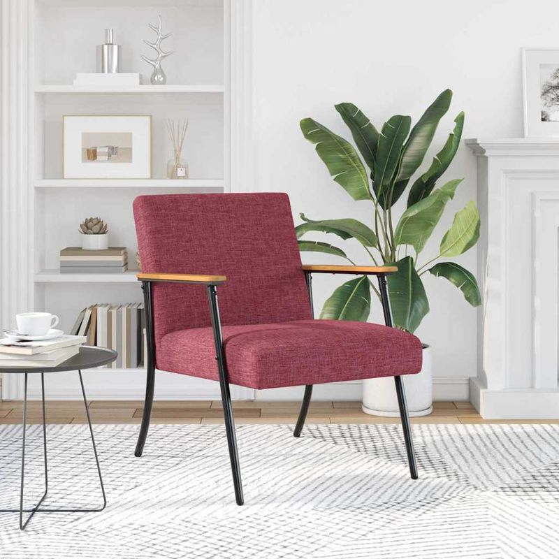 Casa si Gradina - Mobilier - Scaune si fotolii - Fotolii - fotoliu Rosu Vin 59 x 75 x 78 cm tesatura - Infinity.ro