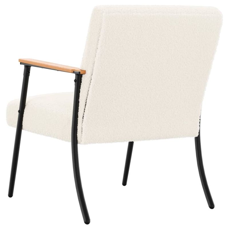 Casa si Gradina - Mobilier - Scaune si fotolii - Fotolii - fotoliu Crem 59 x 75 x 78 cm Tesatura moale asemanatoare lanii - Infinity.ro