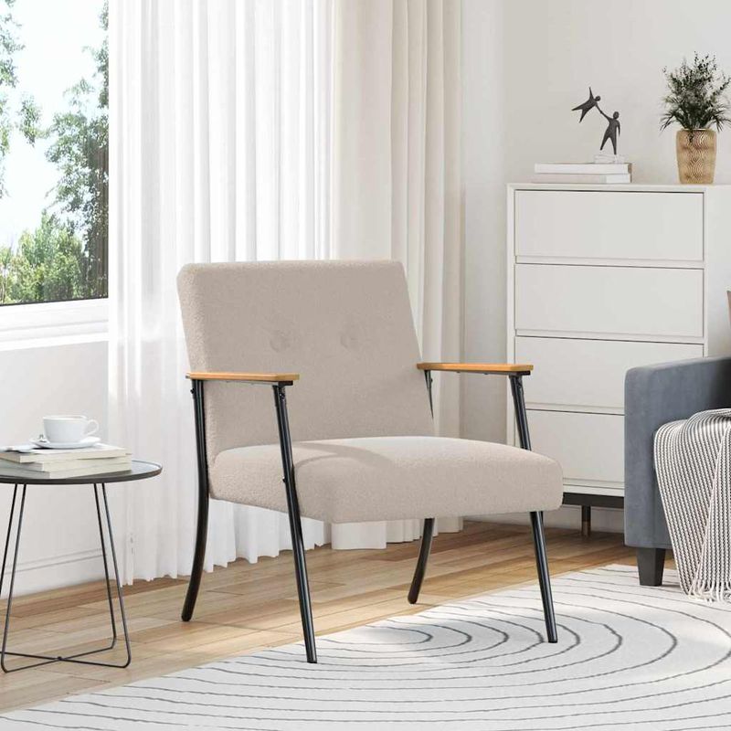 Casa si Gradina - Mobilier - Scaune si fotolii - Fotolii - fotoliu Gri deschis 59 x 75 x 78 cm - Infinity.ro