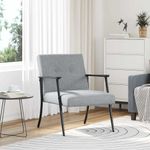 Casa si Gradina - Mobilier - Scaune si fotolii - Fotolii - fotoliu Gri deschis 59 x 75 x 78 cm tesatura - Infinity.ro