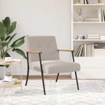 Casa si Gradina - Mobilier - Scaune si fotolii - Fotolii - fotoliu Gri deschis 59 x 75 x 78 cm - Infinity.ro