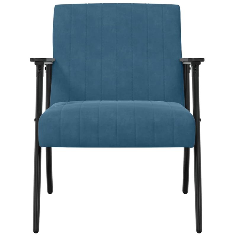 Casa si Gradina - Mobilier - Scaune si fotolii - Fotolii - fotoliu albastru 59 x 75 x 78 cm Catifea - Infinity.ro