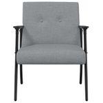 Casa si Gradina - Mobilier - Scaune si fotolii - Fotolii - fotoliu Gri deschis 59 x 75 x 78 cm tesatura - Infinity.ro