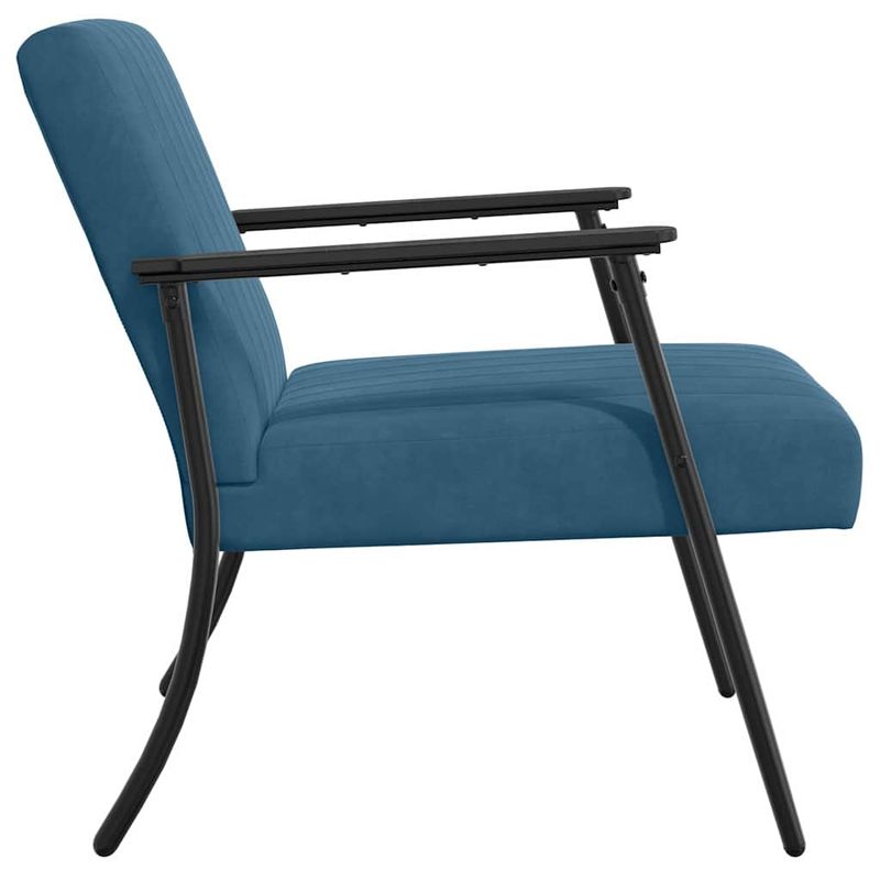 Casa si Gradina - Mobilier - Scaune si fotolii - Fotolii - fotoliu albastru 59 x 75 x 78 cm Catifea - Infinity.ro