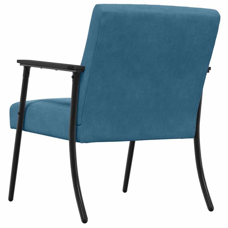 Casa si Gradina - Mobilier - Scaune si fotolii - Fotolii - fotoliu albastru 59 x 75 x 78 cm Catifea - Infinity.ro
