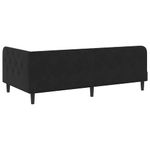 Casa si Gradina - Mobilier - Paturi si accesorii - Paturi - Cadru de pat coltar cu headboard Negru 90 x 190 cm Catifea - Infinity.ro