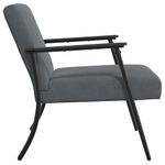 Casa si Gradina - Mobilier - Scaune si fotolii - Fotolii - fotoliu Gri inchis 59 x 75 x 78 cm Catifea - Infinity.ro