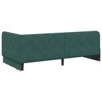 Casa si Gradina - Mobilier - Paturi si accesorii - Paturi - Cadru de pat coltar Verde inchis 90 x 200 cm Catifea - Infinity.ro