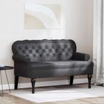 Casa si Gradina - Mobilier - Canapele si coltare - Banchete - Banca Chesterfield Negru 119.5 x 64.5 x 75 cm Piele artificiala - Infinity.ro