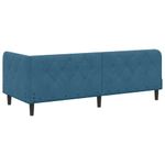 Casa si Gradina - Mobilier - Paturi si accesorii - Paturi - Cadru de pat coltar cu headboard albastru 80 x 200 cm Catifea - Infinity.ro