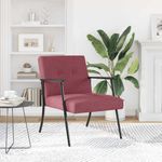 Casa si Gradina - Mobilier - Scaune si fotolii - Fotolii - fotoliu Rosu Vin 59 x 75 x 78 cm tesatura - Infinity.ro