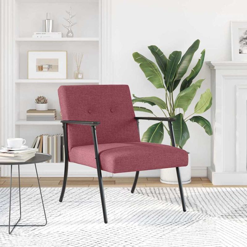 Casa si Gradina - Mobilier - Scaune si fotolii - Fotolii - fotoliu Rosu Vin 59 x 75 x 78 cm tesatura - Infinity.ro