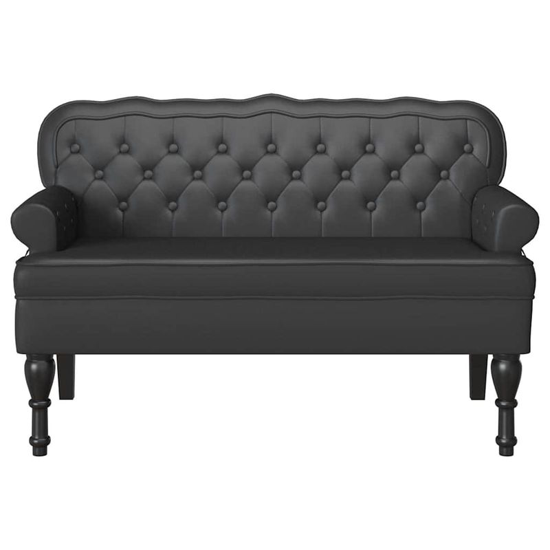 Casa si Gradina - Mobilier - Canapele si coltare - Banchete - Banca Chesterfield Negru 119.5 x 64.5 x 75 cm Piele artificiala - Infinity.ro