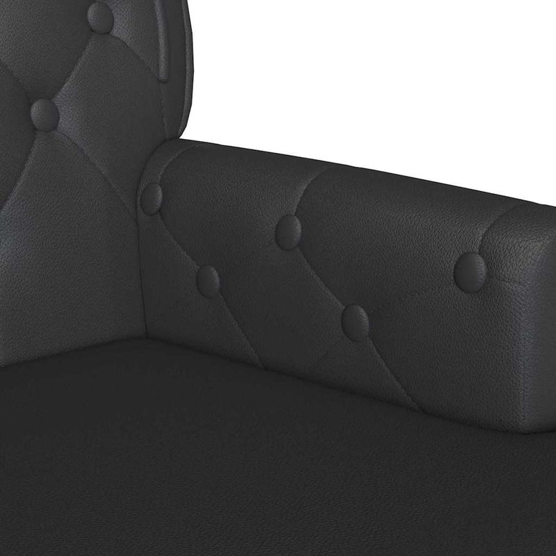 Casa si Gradina - Mobilier - Canapele si coltare - Banchete - Banca Chesterfield Negru 119.5 x 64.5 x 75 cm Piele artificiala - Infinity.ro