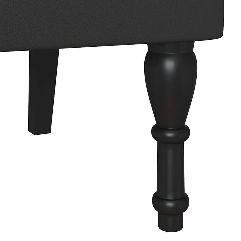 Casa si Gradina - Mobilier - Canapele si coltare - Banchete - Banca Chesterfield Negru 119.5 x 64.5 x 75 cm Piele artificiala - Infinity.ro