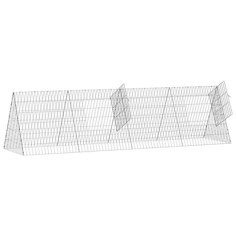 Petshop - Accesorii petshop - Culcusuri si custi - Custi interior si exterior - Custodie pentru iepuri Argintiu 650 x 55 x 55 cm - Infinity.ro