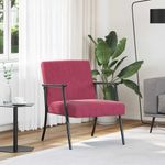 Casa si Gradina - Mobilier - Scaune si fotolii - Fotolii - fotoliu Rosu Vin 59 x 75 x 78 cm Catifea - Infinity.ro