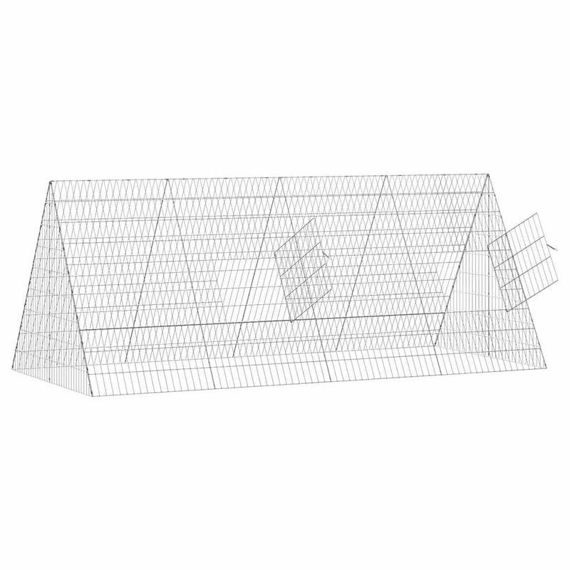 Petshop - Accesorii petshop - Culcusuri si custi - Custi interior si exterior - Custodie pentru iepuri Argintiu 215 x 100 x 85 cm - Infinity.ro