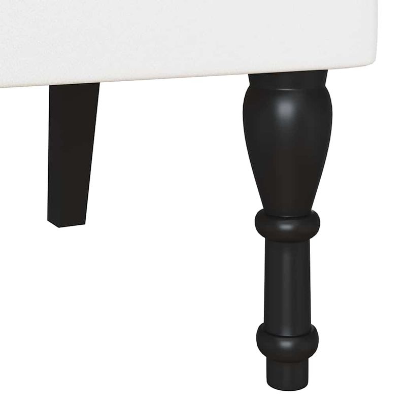 Casa si Gradina - Mobilier - Canapele si coltare - Banchete - Banca Chesterfield Alb 120.5 x 65 x 75 cm Piele artificiala - Infinity.ro