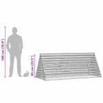 Petshop - Accesorii petshop - Culcusuri si custi - Custi interior si exterior - Custodie pentru iepuri Argintiu 215 x 100 x 85 cm - Infinity.ro