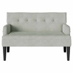Casa si Gradina - Mobilier - Canapele si coltare - Banchete - Banca Chesterfield Gri deschis 112 x 65.5 x 75 cm Catifea - Infinity.ro