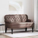 Casa si Gradina - Mobilier - Canapele si coltare - Banchete - Banca Chesterfield Maro 119.5 x 64.5 x 75 cm Piele artificiala - Infinity.ro
