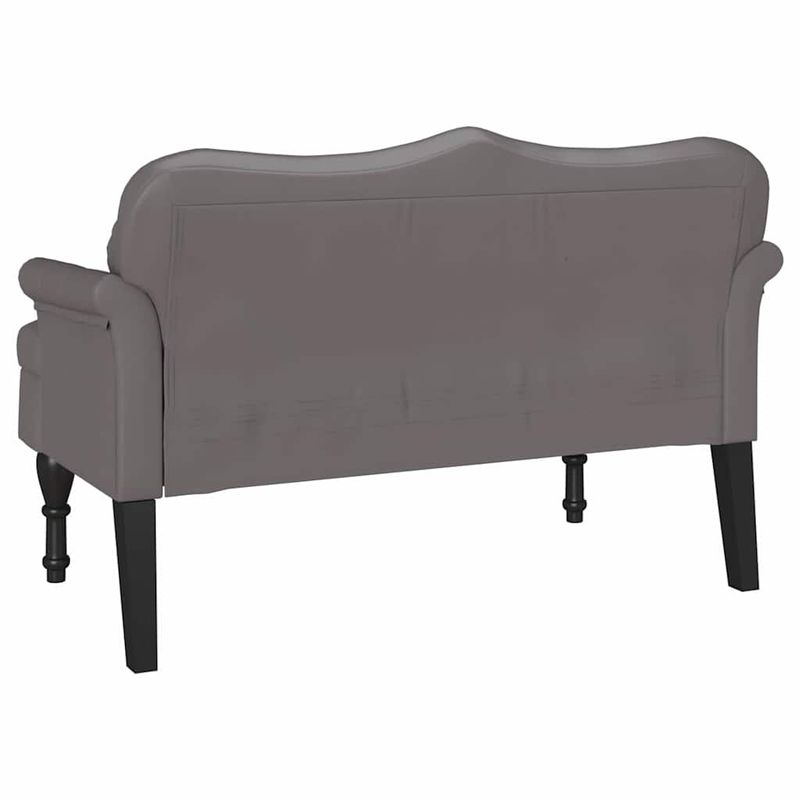 Casa si Gradina - Mobilier - Canapele si coltare - Banchete - Banca Chesterfield Gri 120.5 x 65 x 75 cm Piele artificiala - Infinity.ro
