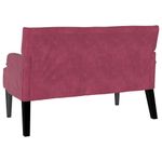 Casa si Gradina - Mobilier - Canapele si coltare - Banchete - Banca Chesterfield Rosu Vin 112 x 65.5 x 75 cm Catifea - Infinity.ro