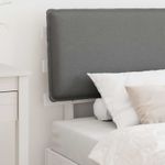 Casa si Gradina - Mobilier - Paturi si accesorii - Paturi - Cadru de pat cu tablie tapitata Gri deschis 100 x 200 cm - Infinity.ro