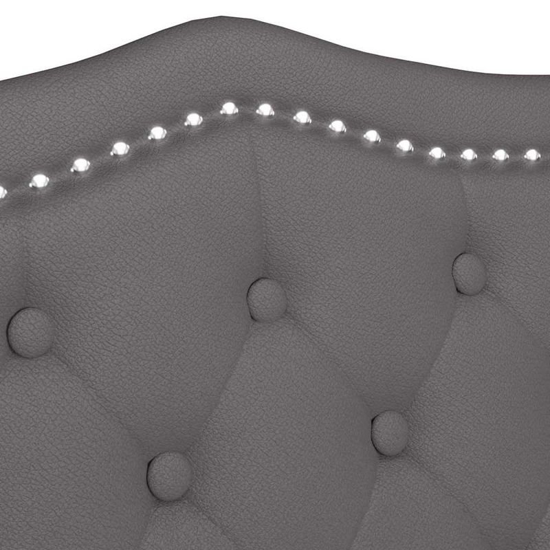 Casa si Gradina - Mobilier - Canapele si coltare - Banchete - Banca Chesterfield Gri 120.5 x 65 x 75 cm Piele artificiala - Infinity.ro