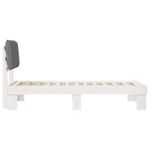 Casa si Gradina - Mobilier - Paturi si accesorii - Paturi - Cadru de pat cu tablie tapitata Gri deschis 100 x 200 cm - Infinity.ro