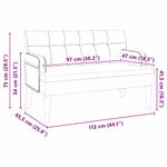 Casa si Gradina - Mobilier - Canapele si coltare - Banchete - Banca Chesterfield Gri deschis 112 x 65.5 x 75 cm Catifea - Infinity.ro