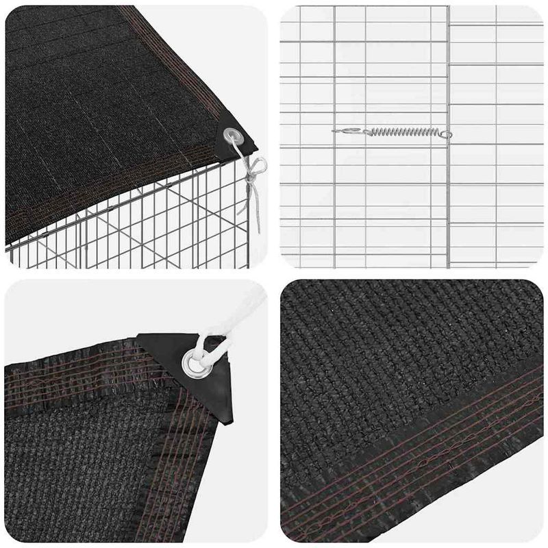 Petshop - Accesorii petshop - Culcusuri si custi - Custi interior si exterior - Custodie pentru iepuri Argintiu 400 x 78 x 78 cm - Infinity.ro