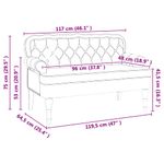 Casa si Gradina - Mobilier - Canapele si coltare - Banchete - Banca Chesterfield Maro 119.5 x 64.5 x 75 cm Piele artificiala - Infinity.ro